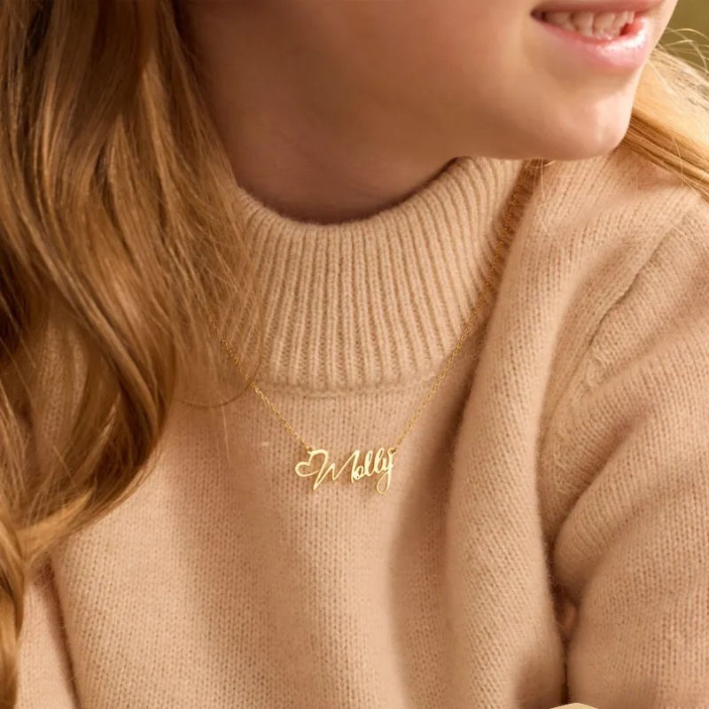 Collar con nombre personalizad - Birth Flower Necklace reseña y precio