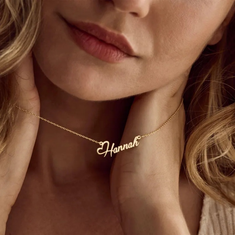 Collar con nombre personalizad - Birth Flower Necklace reseña y precio