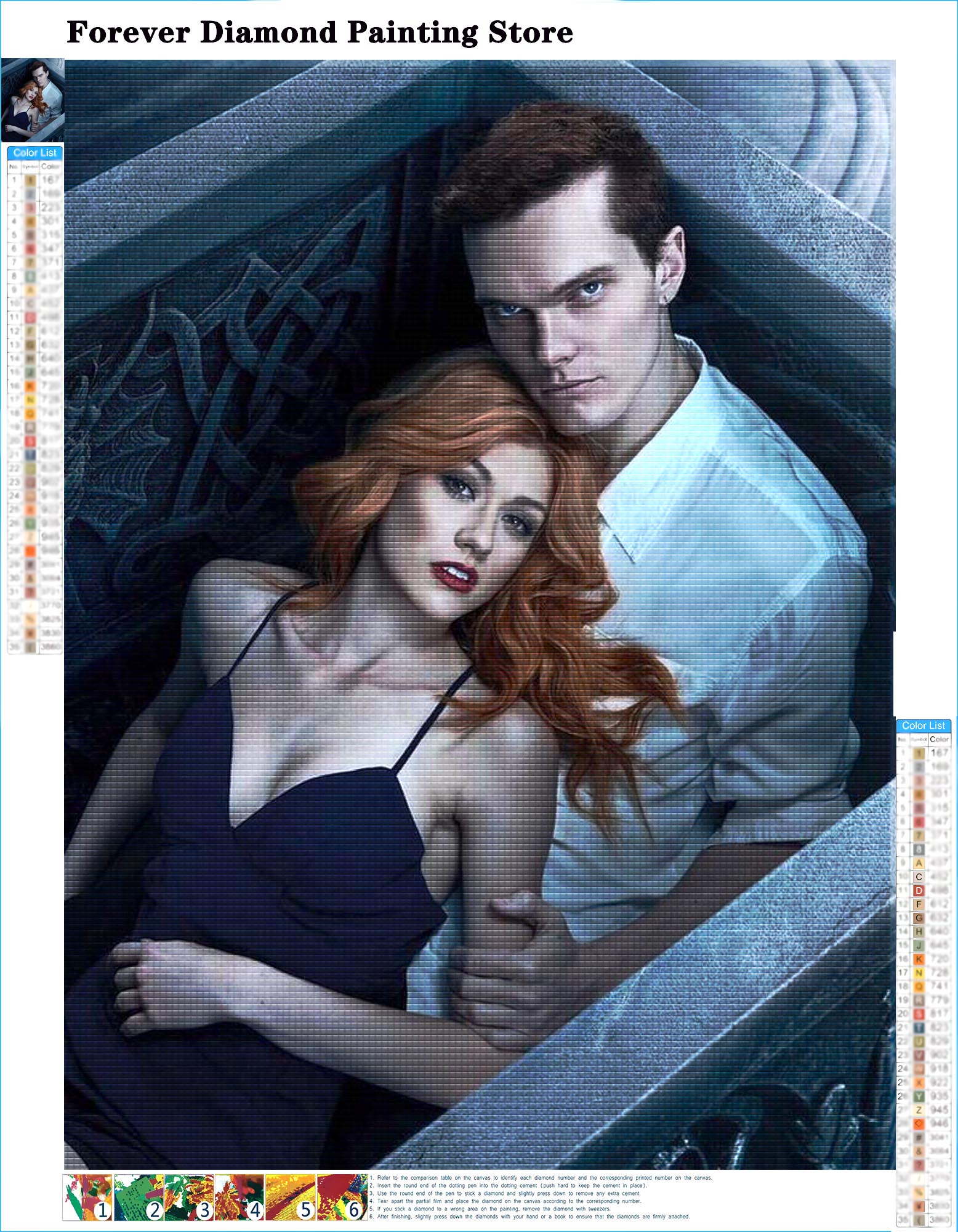 Pintura de bordado de diamante - Photo Mosaic Print reseña y precio