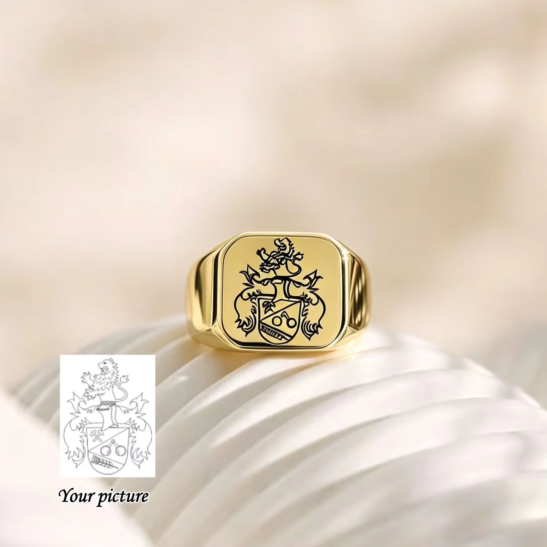 Anillo de Sello Personalizado  - Initial Ring Custom reseña y precio