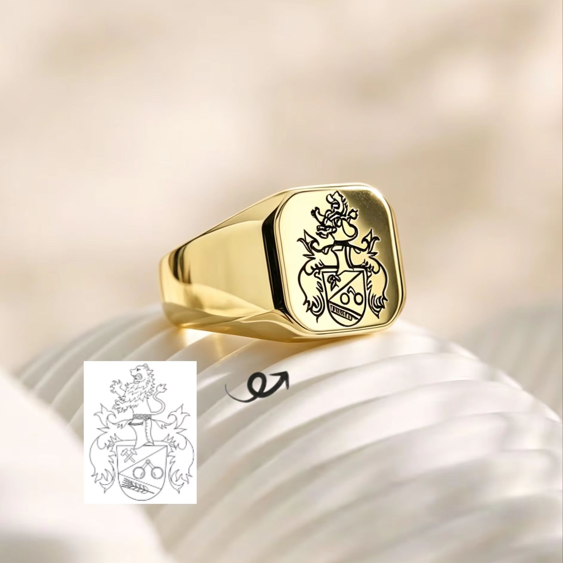 Anillo de Sello Personalizado  - Initial Ring Custom reseña y precio
